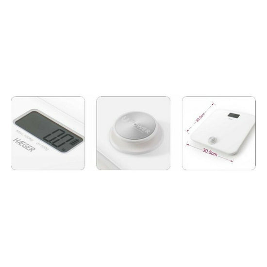 Digital Bathroom Scales Haeger U-Power 180 kg